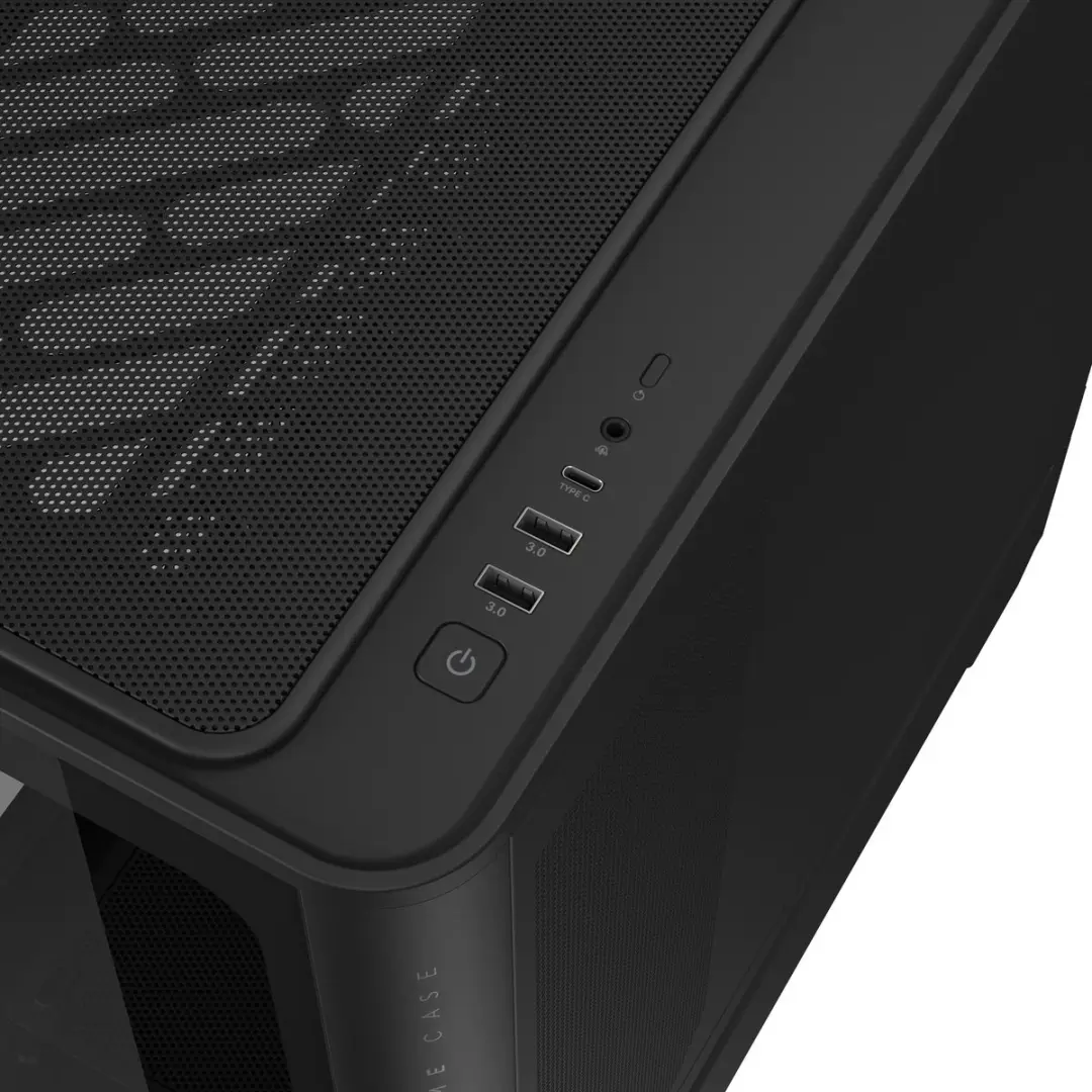 ASUS Prime AP304 TG ARGB PC Behuizing - 4 ARGB Ventilatoren - Zwart