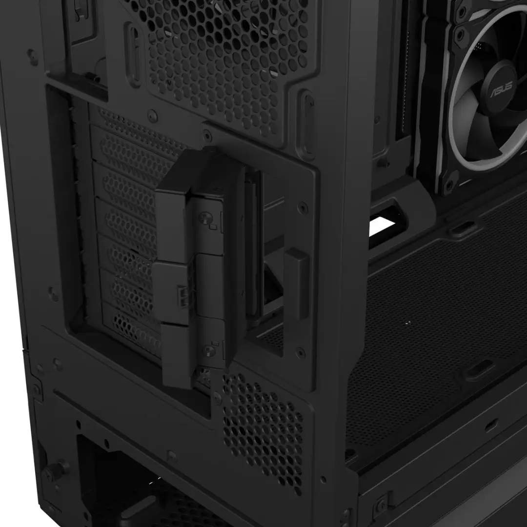 ASUS Prime AP304 TG ARGB PC Behuizing - 4 ARGB Ventilatoren - Zwart
