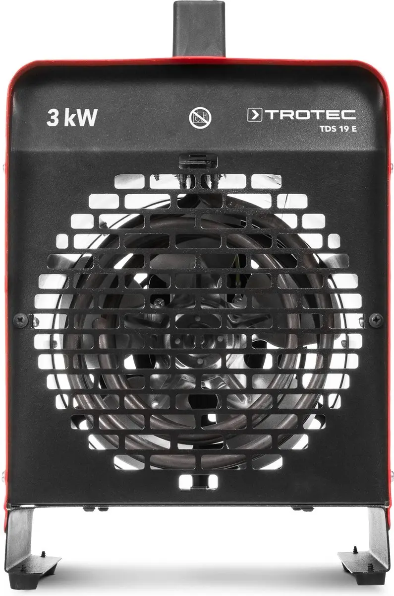Trotec TDS 19 E Heteluchtblower 3000W - Rood - afbeelding 2 van 6