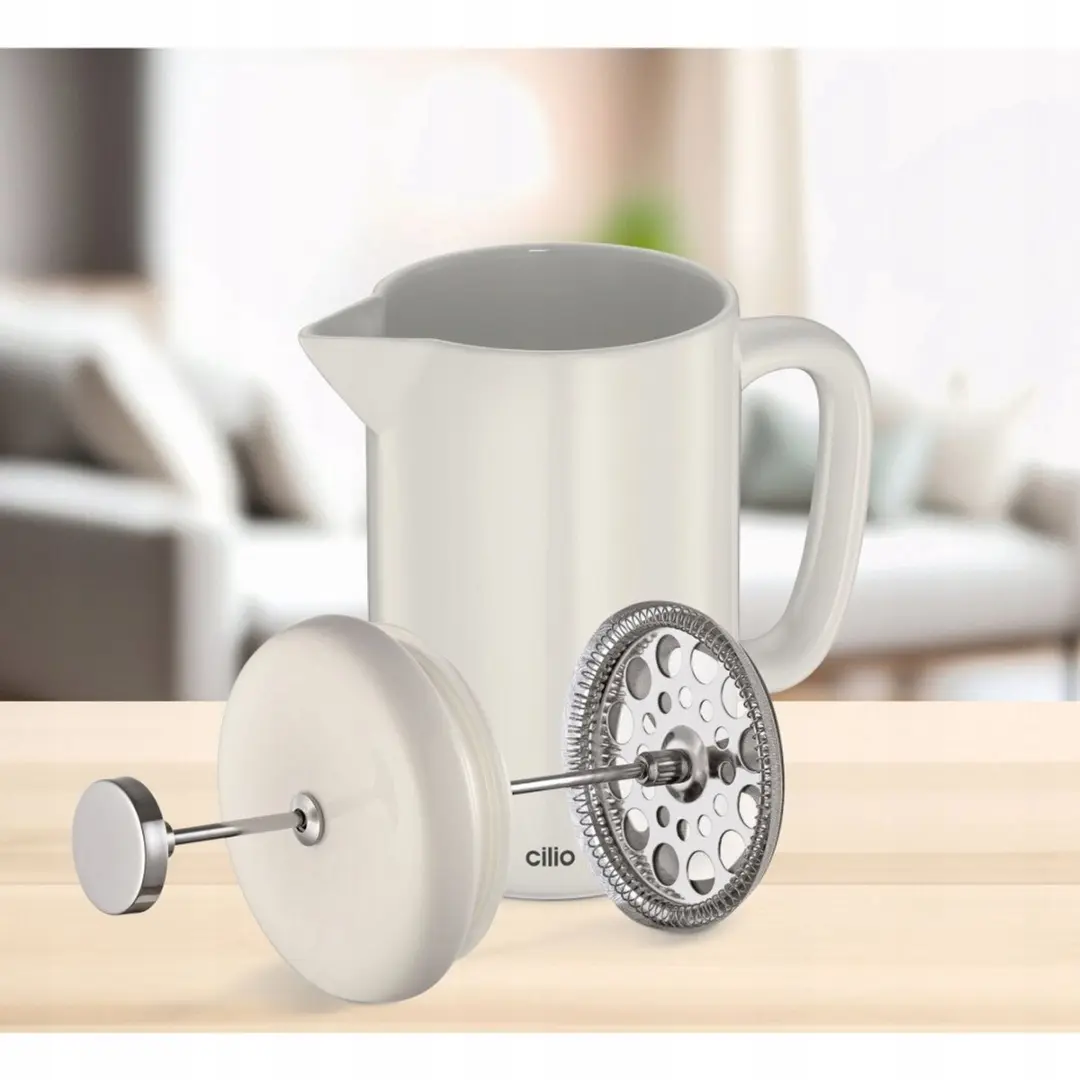 Cilio Porseleinen Cafetière Bianca 0,5L - 4 Kopjes - Crème