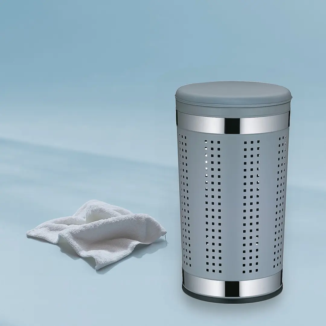 Kela Sevilla Wasmand met Zitgedeelte 58L - Grijs - afbeelding 5 van 6