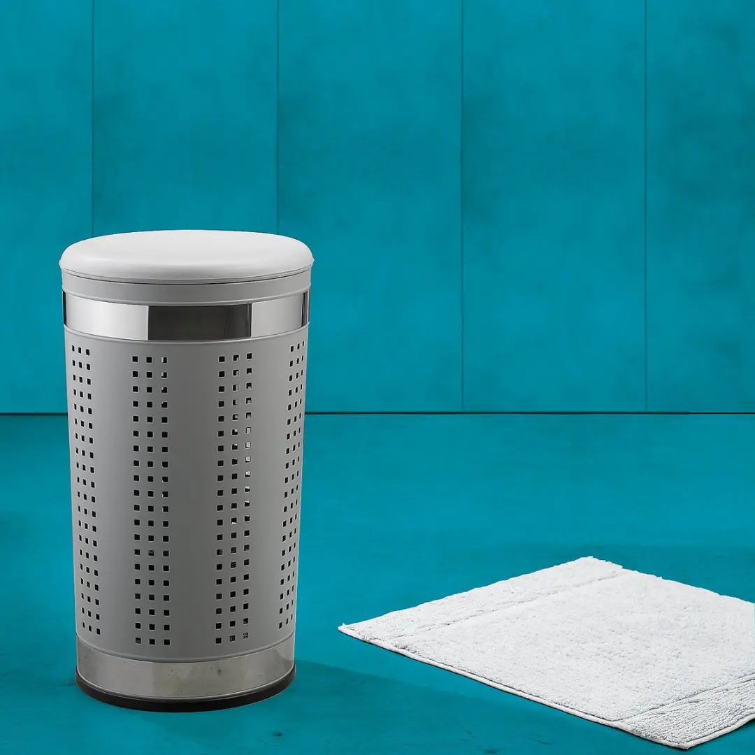 Kela Sevilla Wasmand met Zitgedeelte 58L - Grijs - afbeelding 6 van 6