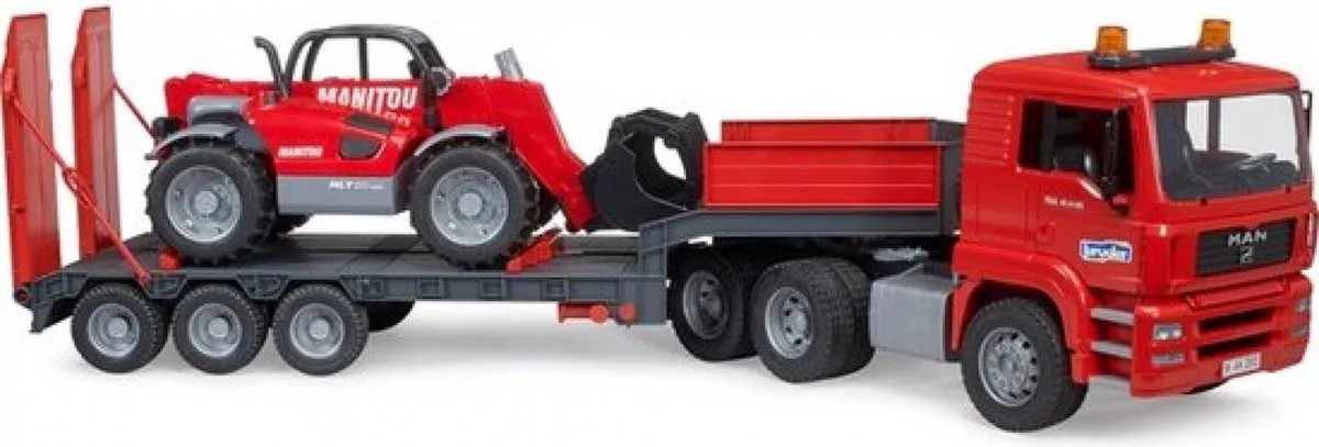Bruder MAN TGA met Manitou MLT 633 BF2774 - Blauw