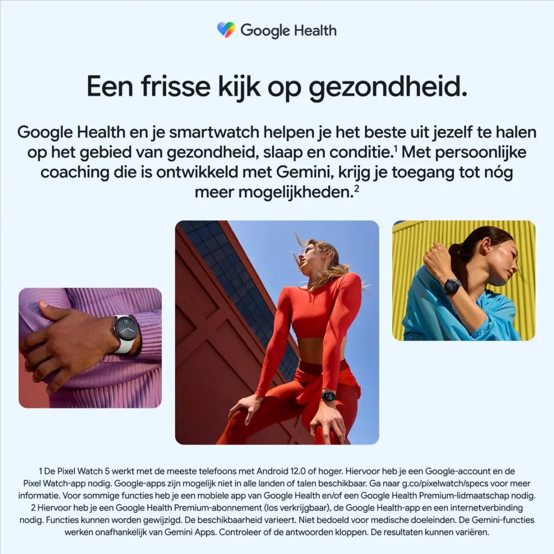 Google Pixel Watch 5 - 45mm - Zwart
