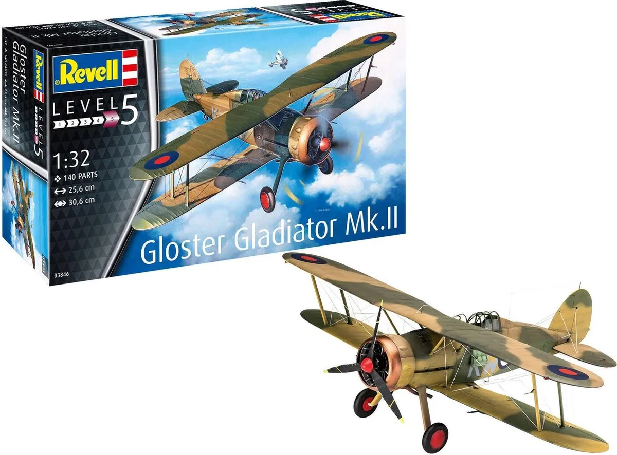 Revell 03846 Gloster Gladiator Mk. II Modelbouwpakket - 1:32 - Multi