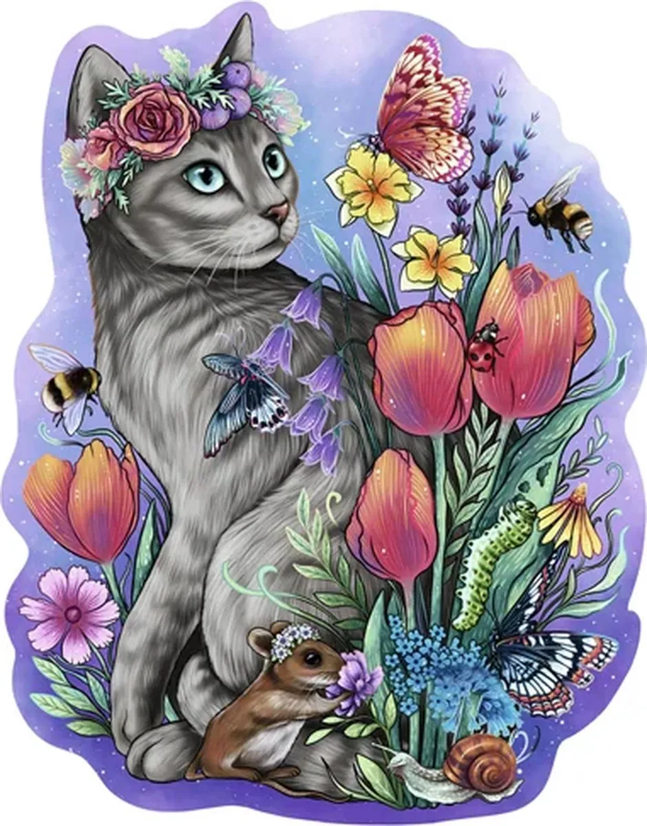 Ravensburger Lovely Cat Houten Puzzel 150 Stuks - Multicolor - afbeelding 6 van 6