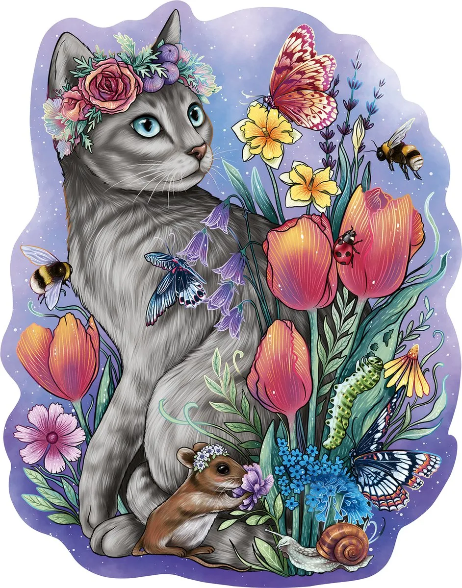 Ravensburger Lovely Cat Houten Puzzel 150 Stuks - Multicolor