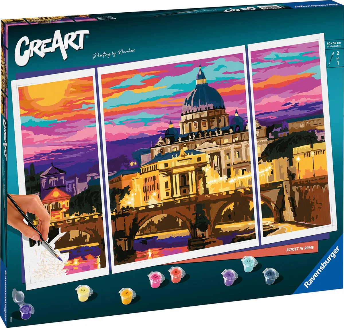 Ravensburger CreArt Sunset in Rome Schilderen op nummer