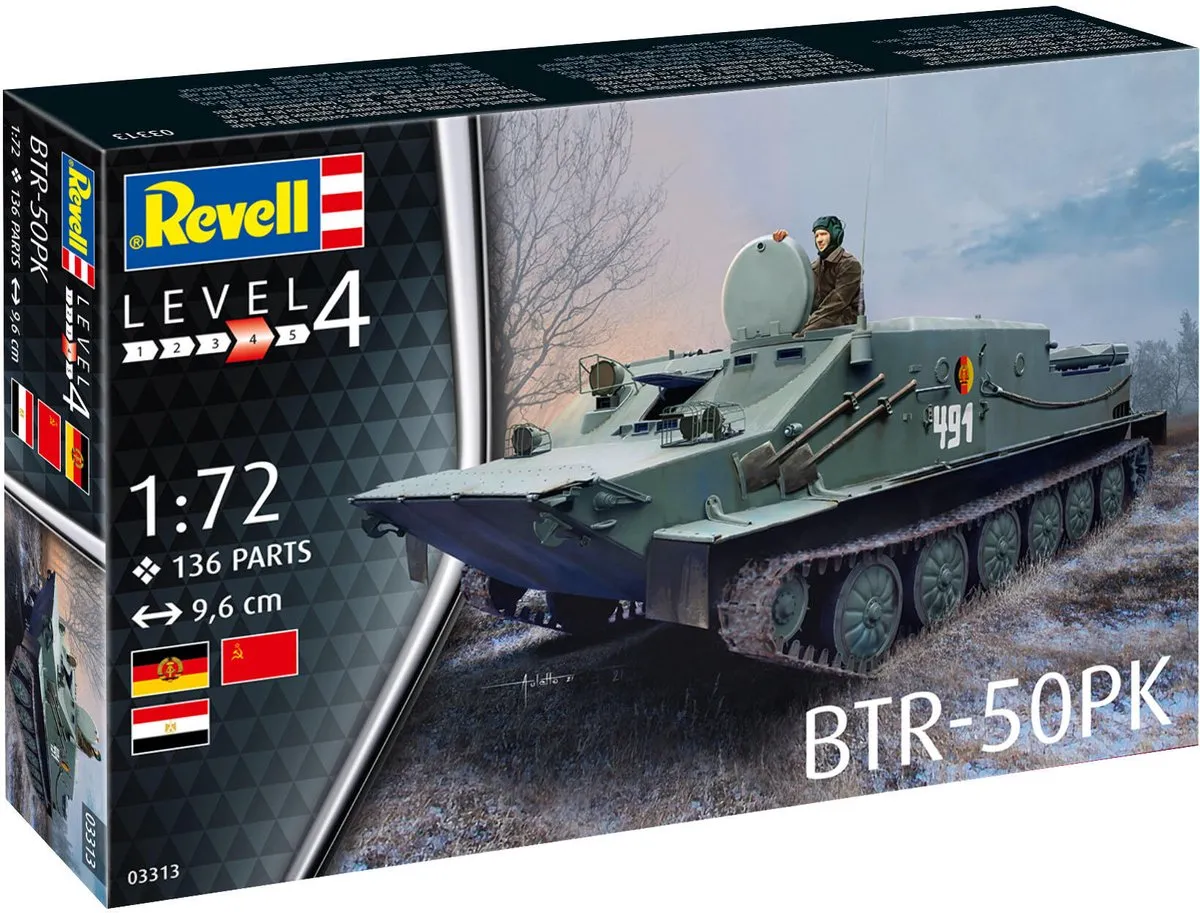 Revell 03313 BTR-50PK Militaire Voertuigen Modelbouwpakket 1:72