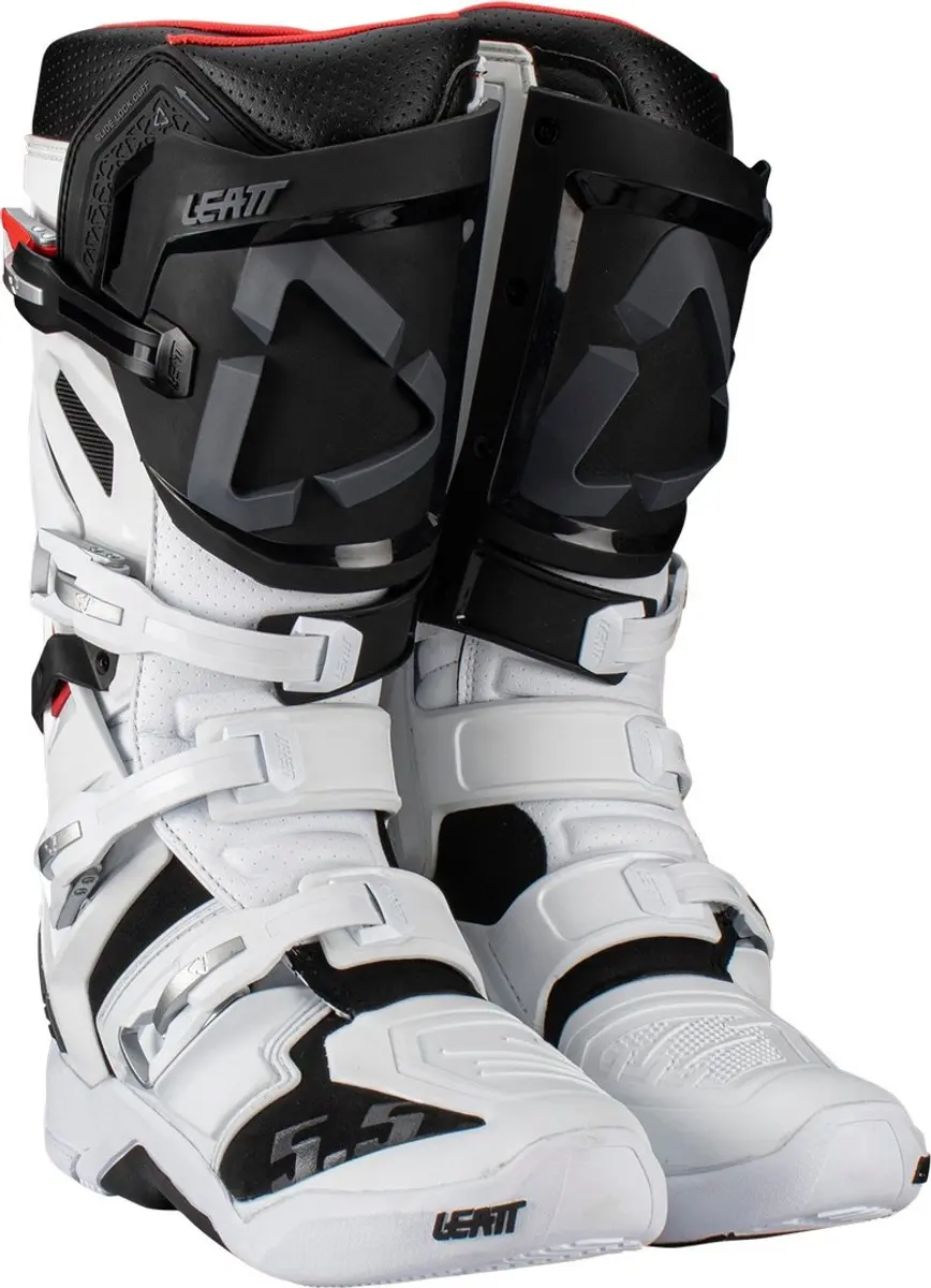Leatt 5.5 FlexLock Zwart Wit Crosslaarzen