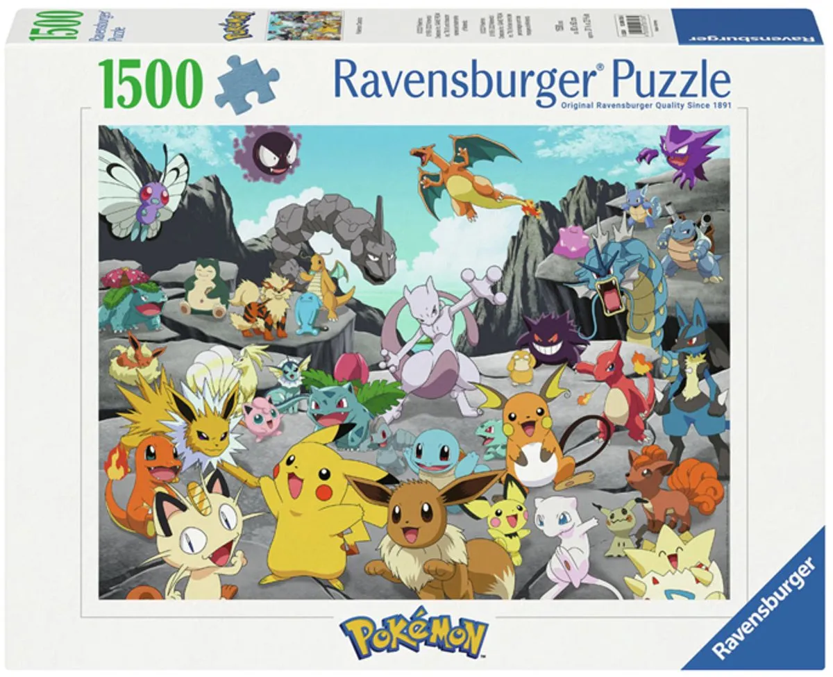 Ravensburger Pokémon Classics Puzzel 1500 Stuks - Multicolor