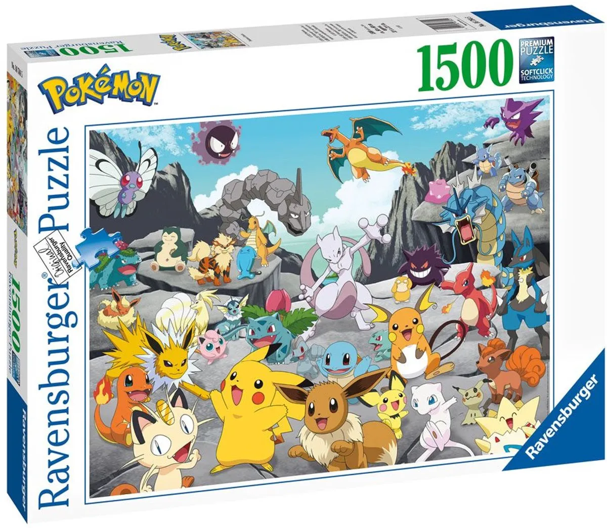 Ravensburger Pokémon Classics Puzzel 1500 Stuks - Multicolor