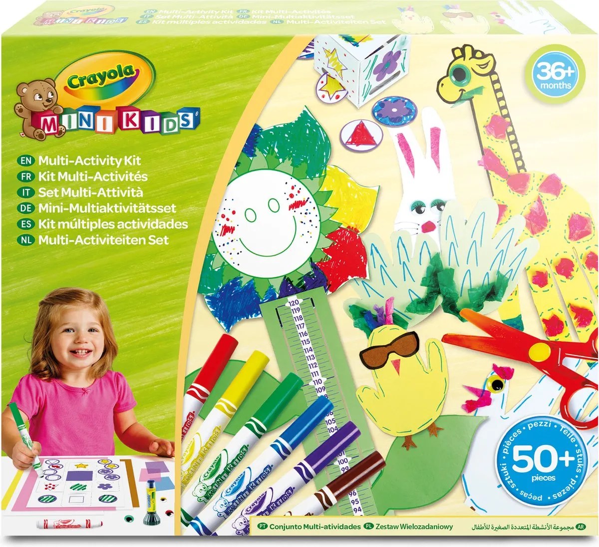 Crayola Mini Kids Knutselset - 50 Stuks - Veelkleurig