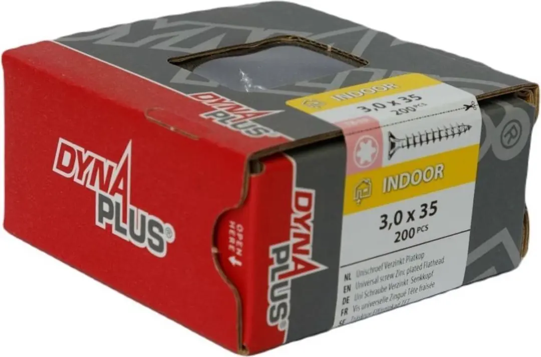 Dynaplus Unischroeven Torx 10 3x35mm - 200 Stuks - Verzinkt - afbeelding 4 van 4