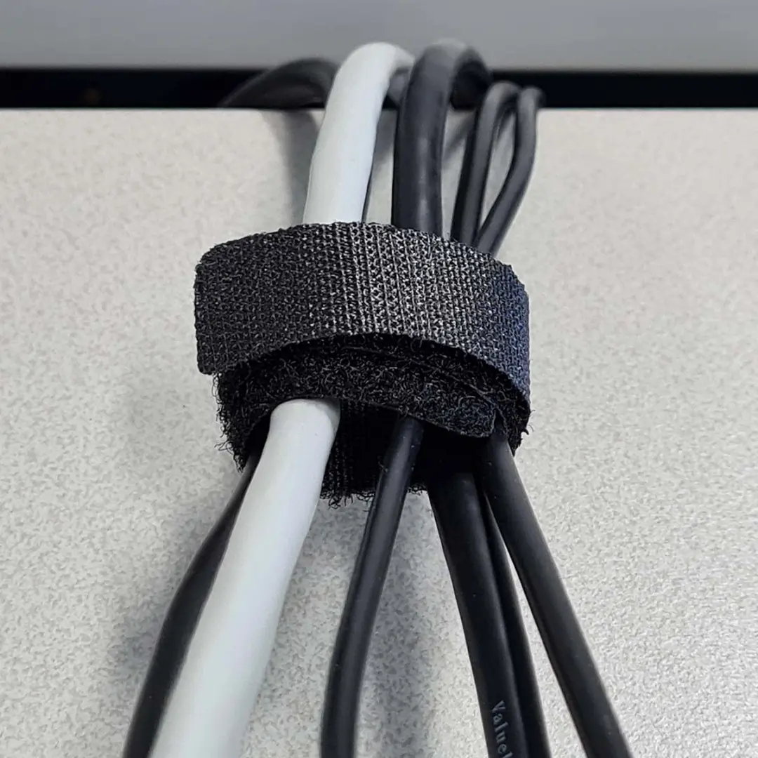 Nedis Klittenband Kabelbinders 6 Stuks - Zwart