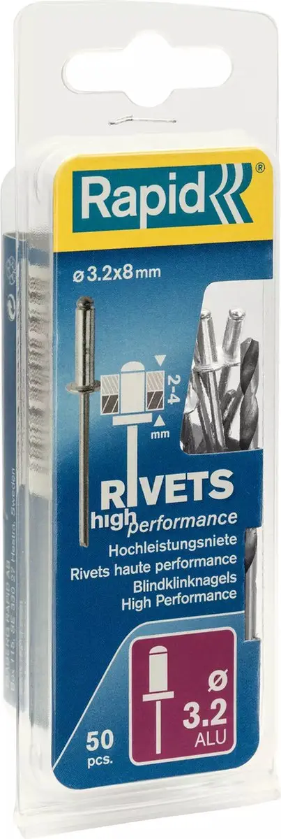 Rapid High performance klinknagel Ø3.2 x 8 mm