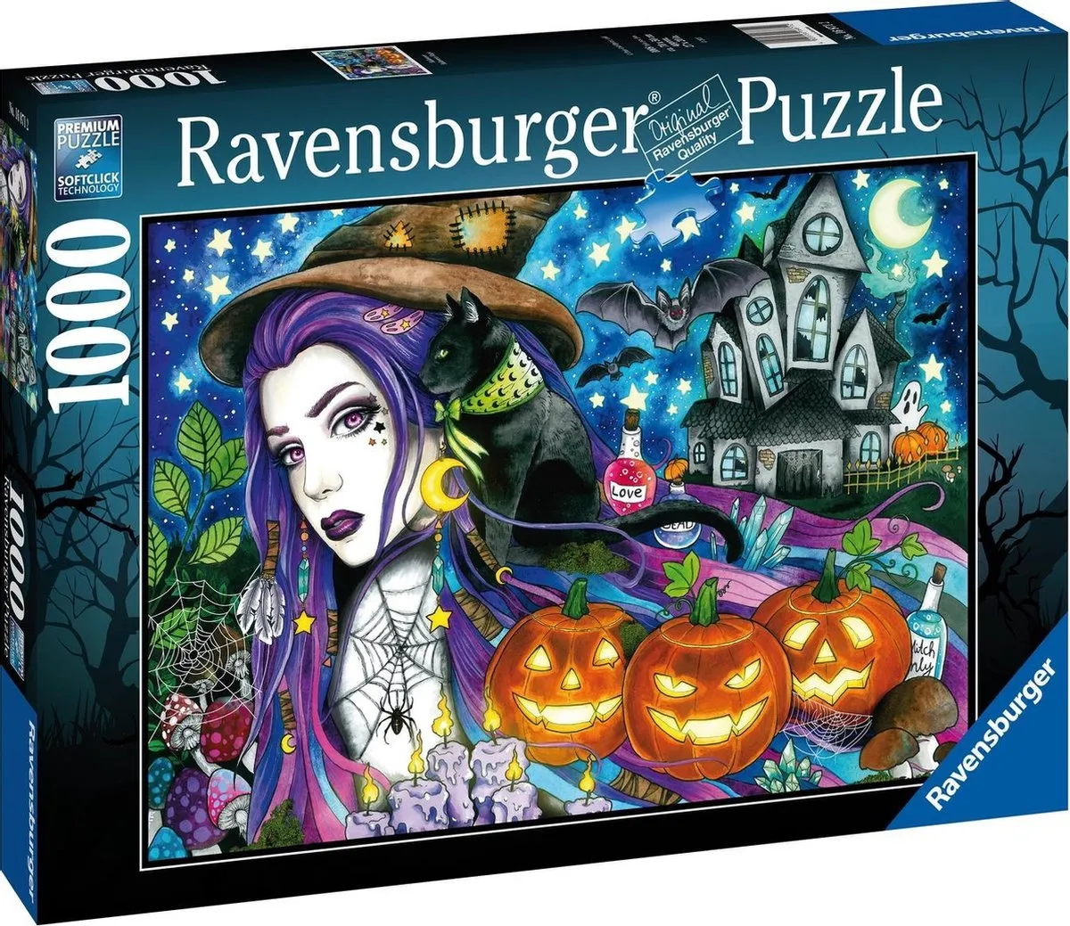 Ravensburger Halloween Legpuzzel 1000 Stuks - Multicolor - afbeelding 4 van 4