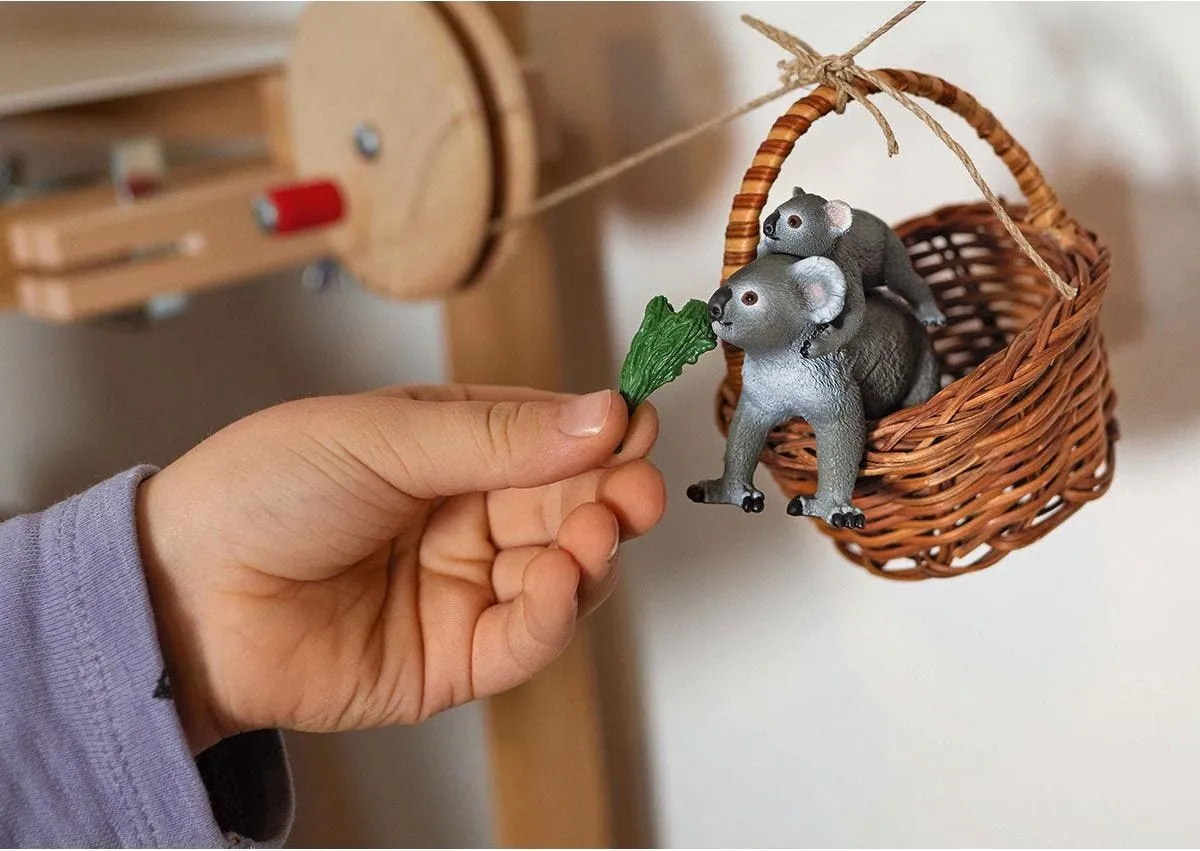 Schleich Wild Life Koala Moeder en Baby Speelfigurenset 42566 - Multikleuren