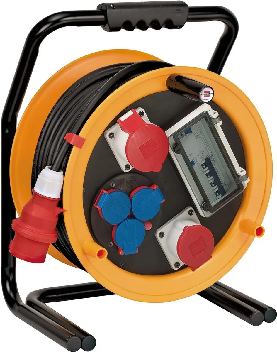 Brennenstuhl Brobusta 380 CEE 2 FI IP44 kabelhaspel (kabelhaspel 25m, met FI-bes