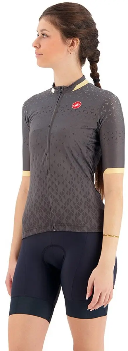 Castelli Pezzi Jersey Dark Gray Dames - L - Grijs