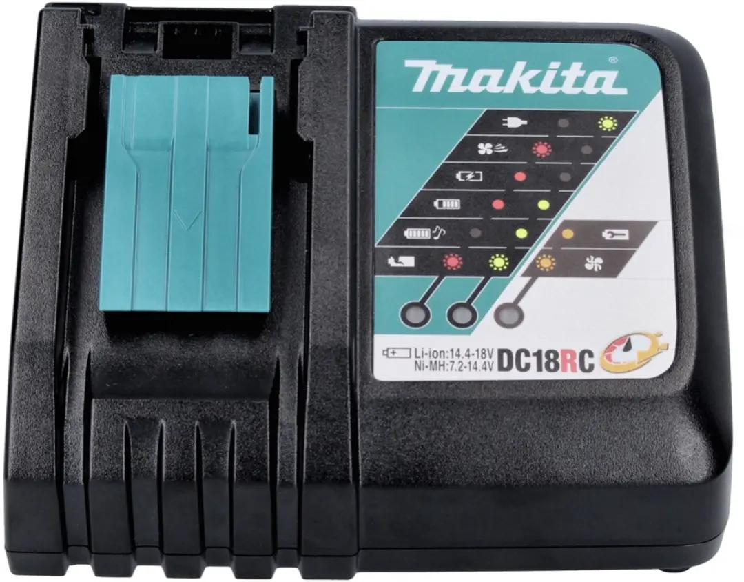 Makita Power Source Kit 18V - 2x BL1830B 3.0Ah + DC18RC Lader + Makpac - afbeelding 2 van 4