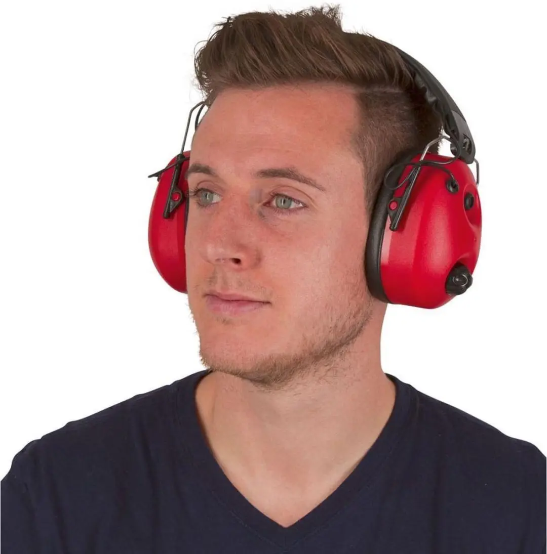 Kerbl Gehoorbescherming Noise-Cancelling SNR 27dB - Rood - afbeelding 2 van 5