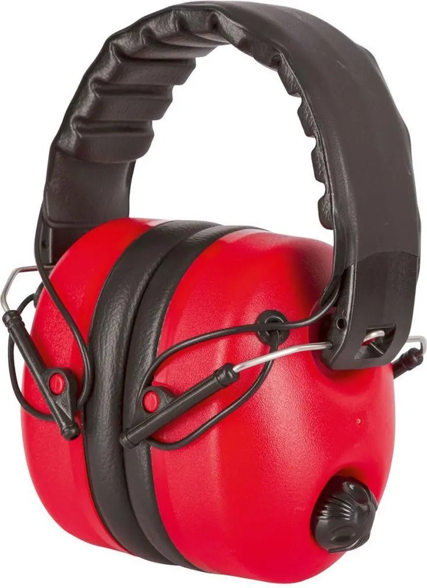 Kerbl Gehoorbescherming Noise-Cancelling SNR 27dB - Rood - afbeelding 5 van 5