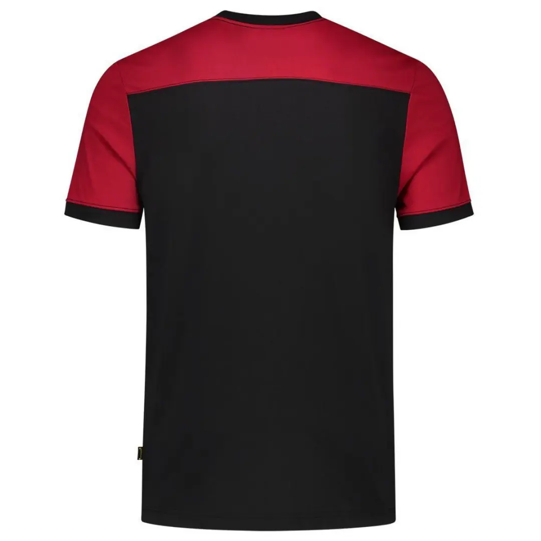 Tricorp T-shirt Bicolor 102006 - XXL - Zwart/Rood - afbeelding 3 van 5