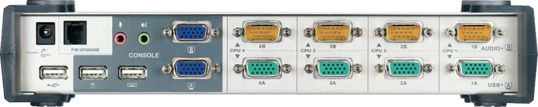 Aten CS1744 4-Poorts KVM Switch - Zilver