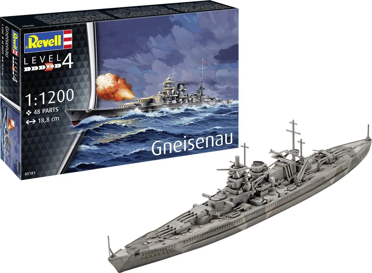 Revell 05181 Battleship Gneisenau Modelbouwpakket