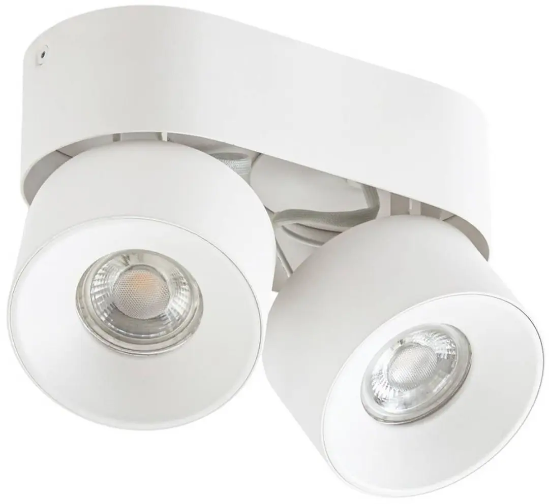 PRIOS Downlight 2-lichts GU10 10W - Wit - afbeelding 6 van 6