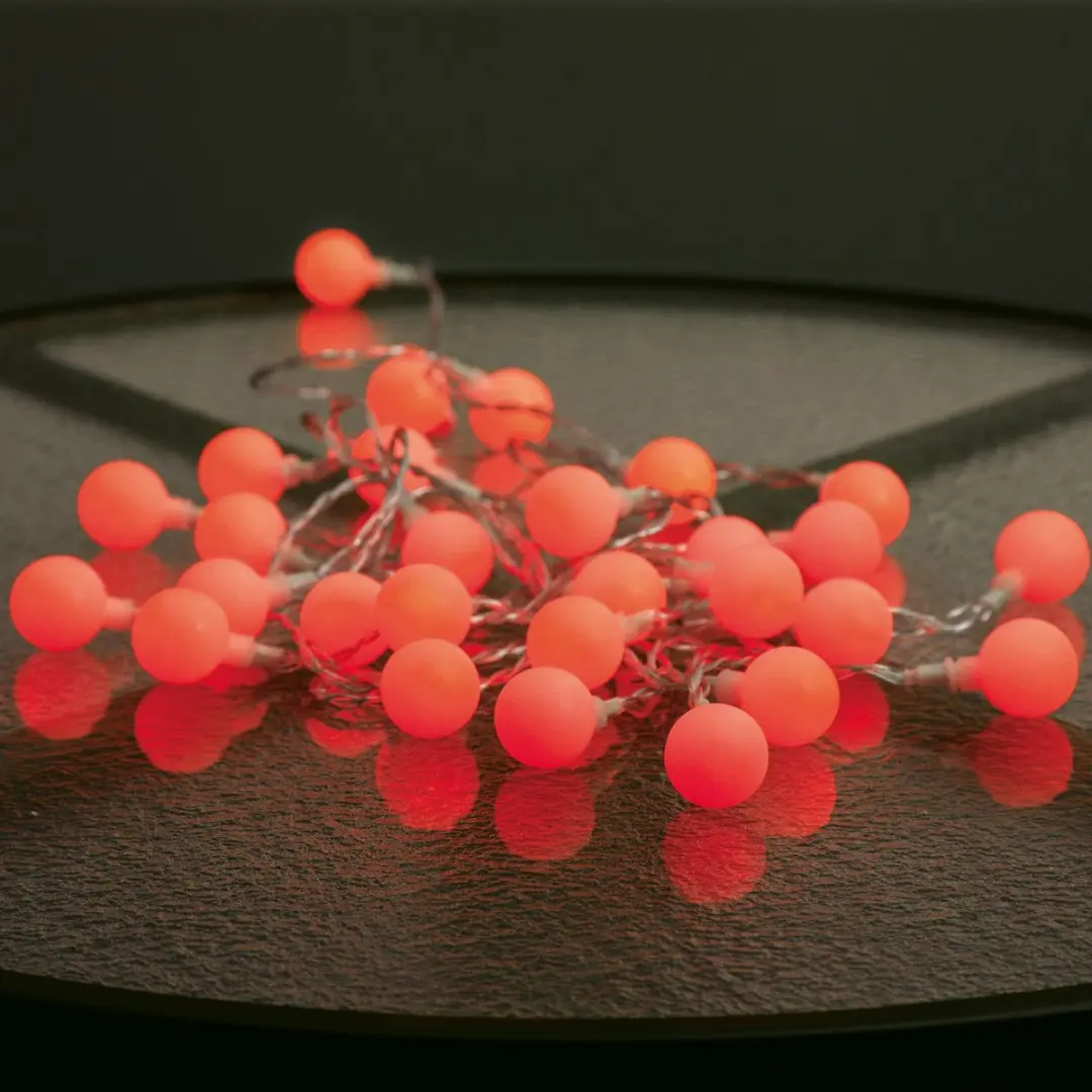 Star Trading LED-buitenverlichtingsketting 'Berry', netvoeding, 50 rode lichtbro