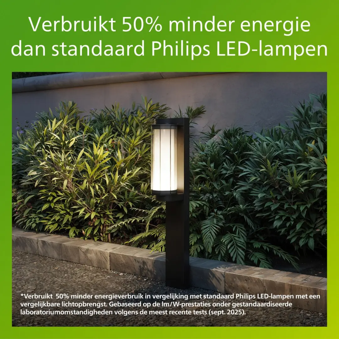 Philips Avendale UltraEfficient Sokkellamp 4.3W - Zwart - afbeelding 3 van 6