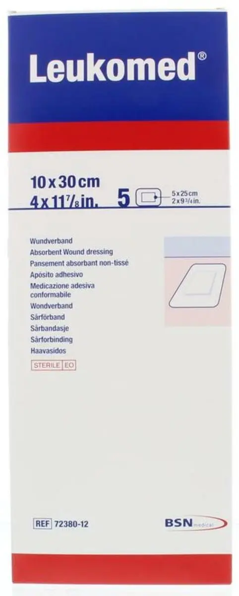 Leukomed 10x30cm Ster - 5 Stuks - Zwart