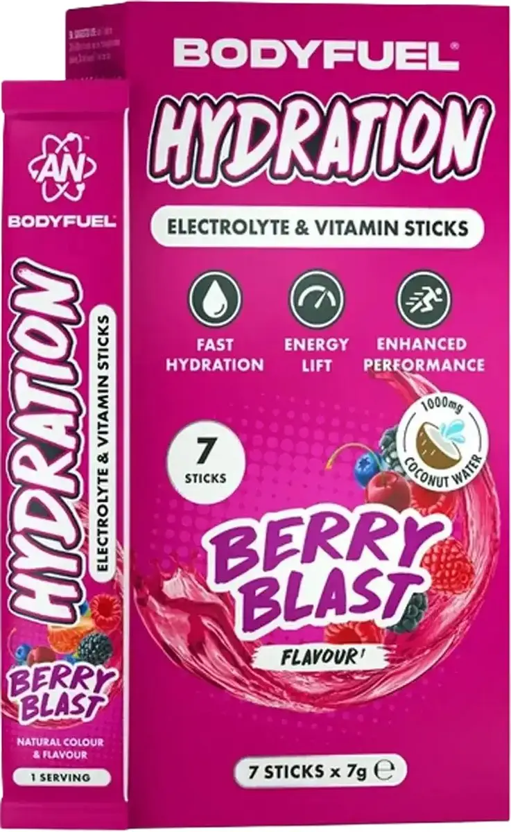 Applied Nutrition Body Fuel Hydration Sticks 7x7g Berry Blast