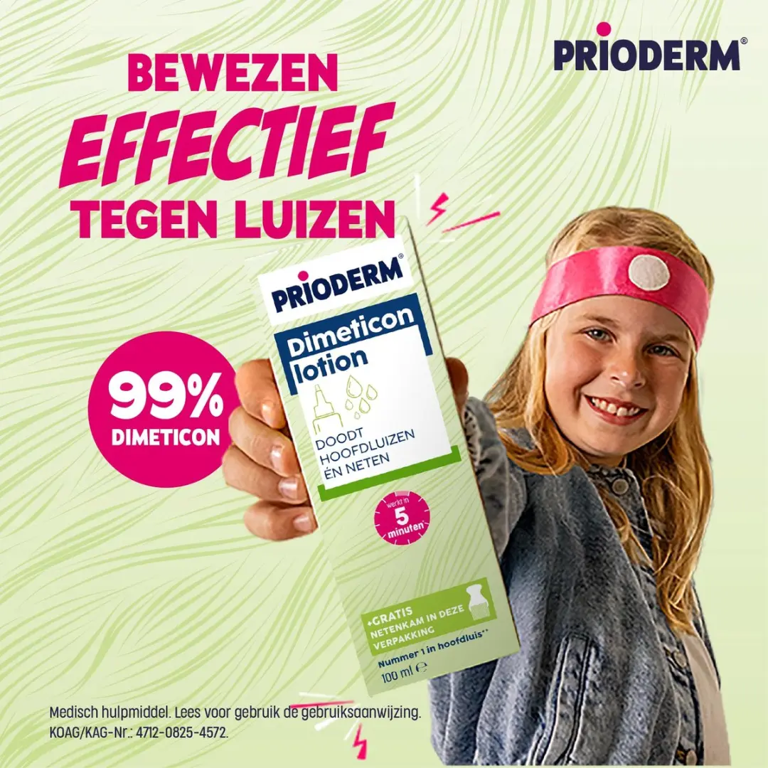 Prioderm Dimeticon Anti Luis Lotion 100ml - Incl. Netenkam - afbeelding 5 van 6