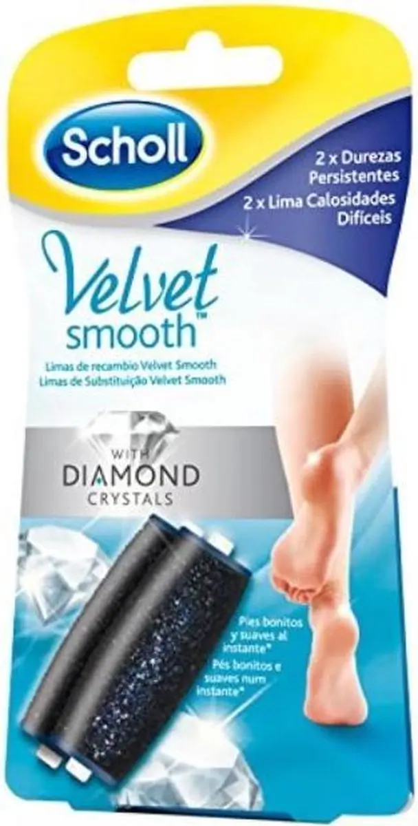 Voetscrub Scholl Velvet Smooth (2 Stuks)