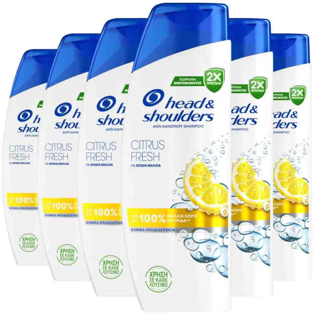 Head & Shoulders Shampoo Citrus Fresh 6x330ml