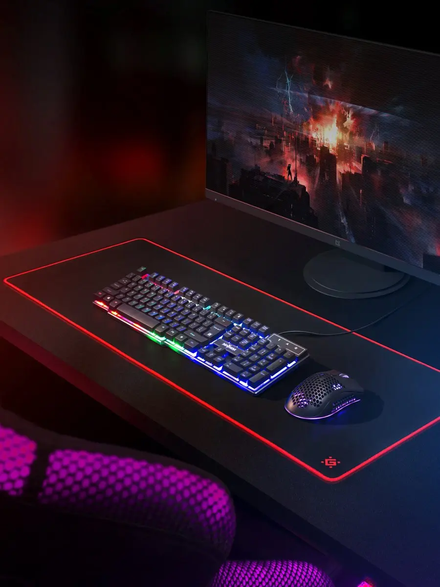 Defender Gaming Black Ultra Pad 800x300x3mm - Transparent - afbeelding 6 van 6
