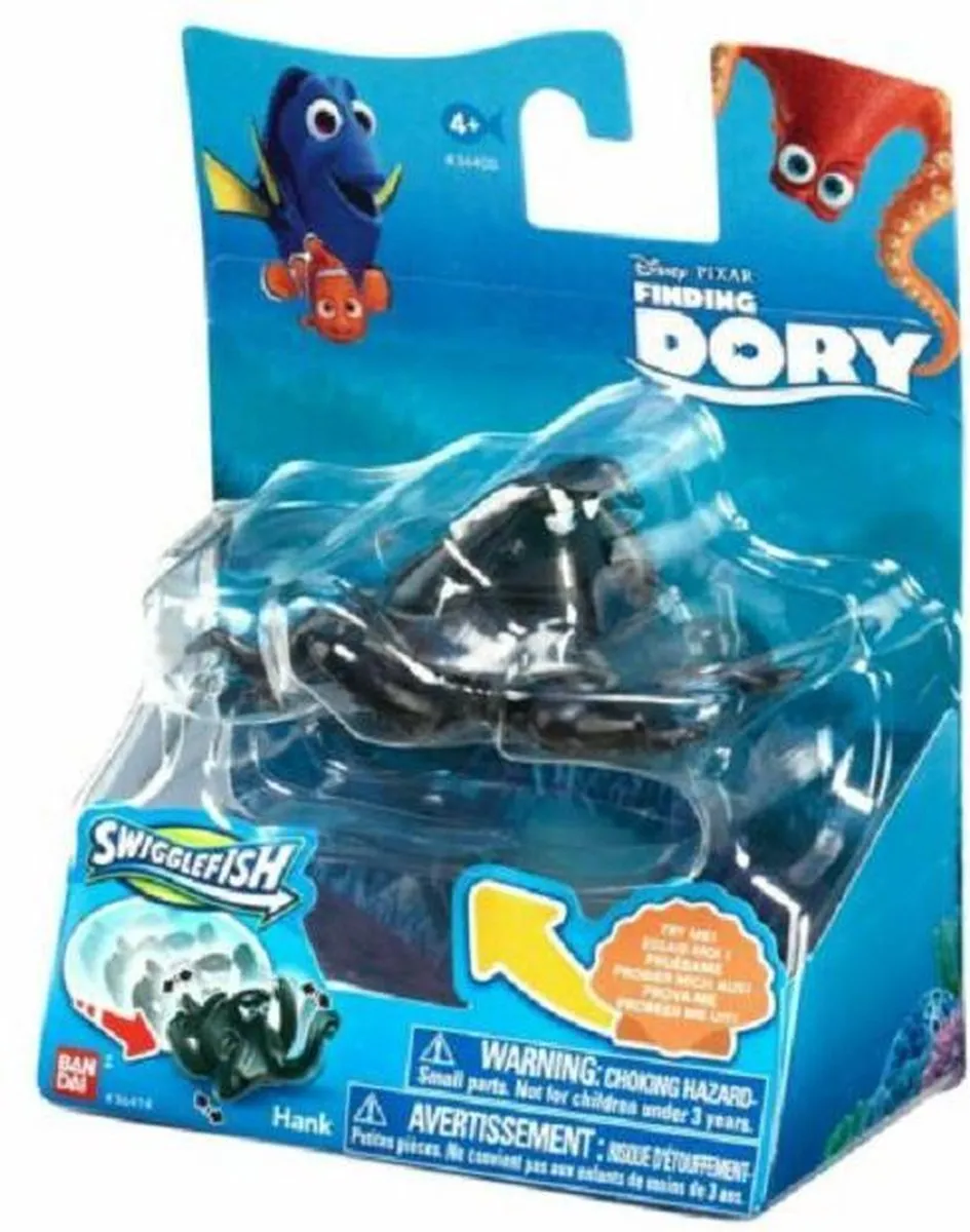 Disney Finding Dory Swigglefish Hank 2 Actiefiguur - Zwart