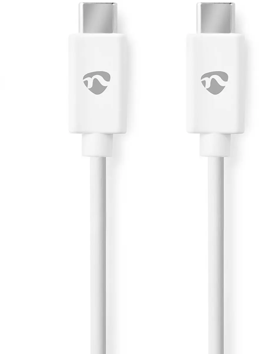 Nedis USB-C Kabel 60W 2m - Wit - afbeelding 2 van 2