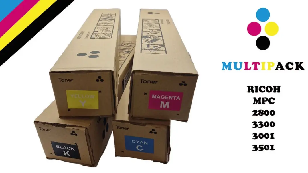 Multipack Toner Ricoh MP C2800 / C3300 / C3001 / 3501  BK / C / M / Y