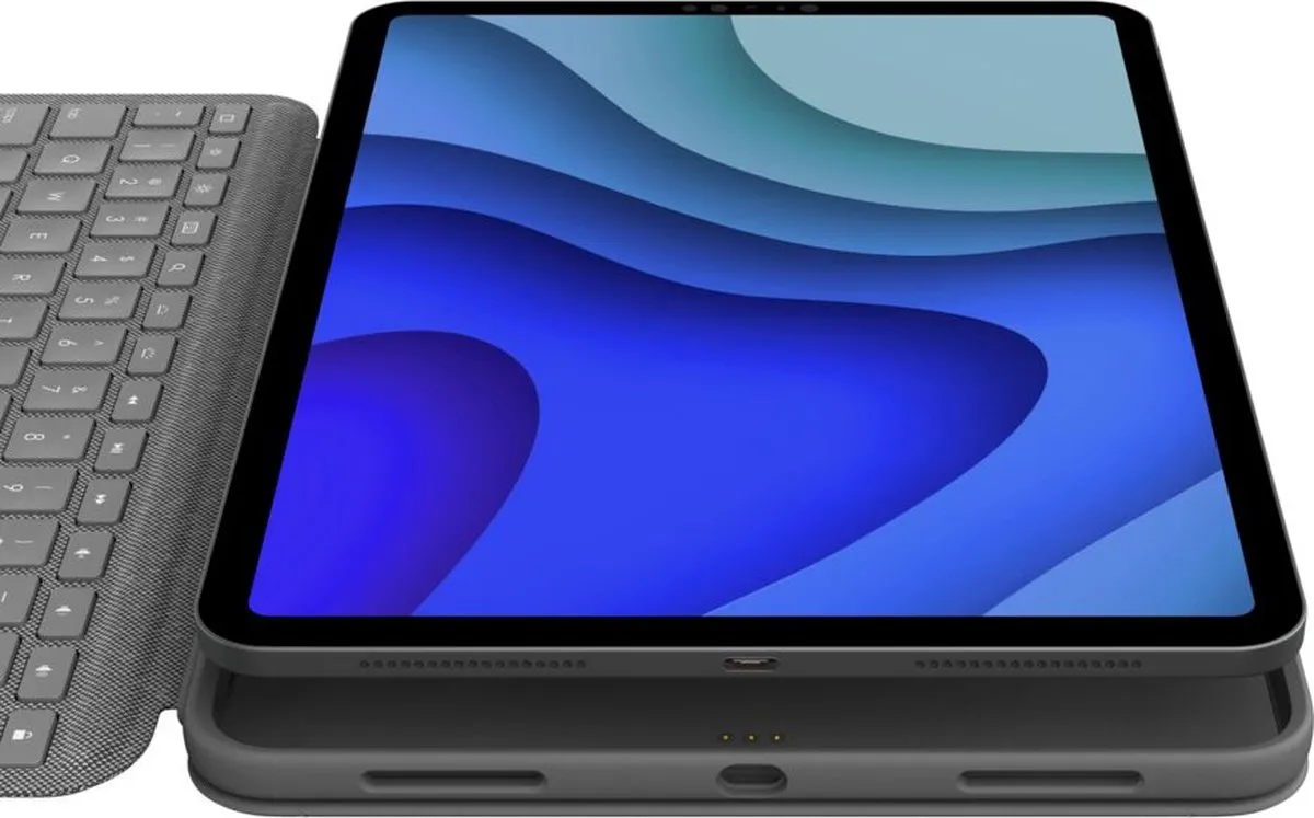 Logitech Folio Touch QWERTZ Smart Connector - iPad Pro 11" - Grijs
