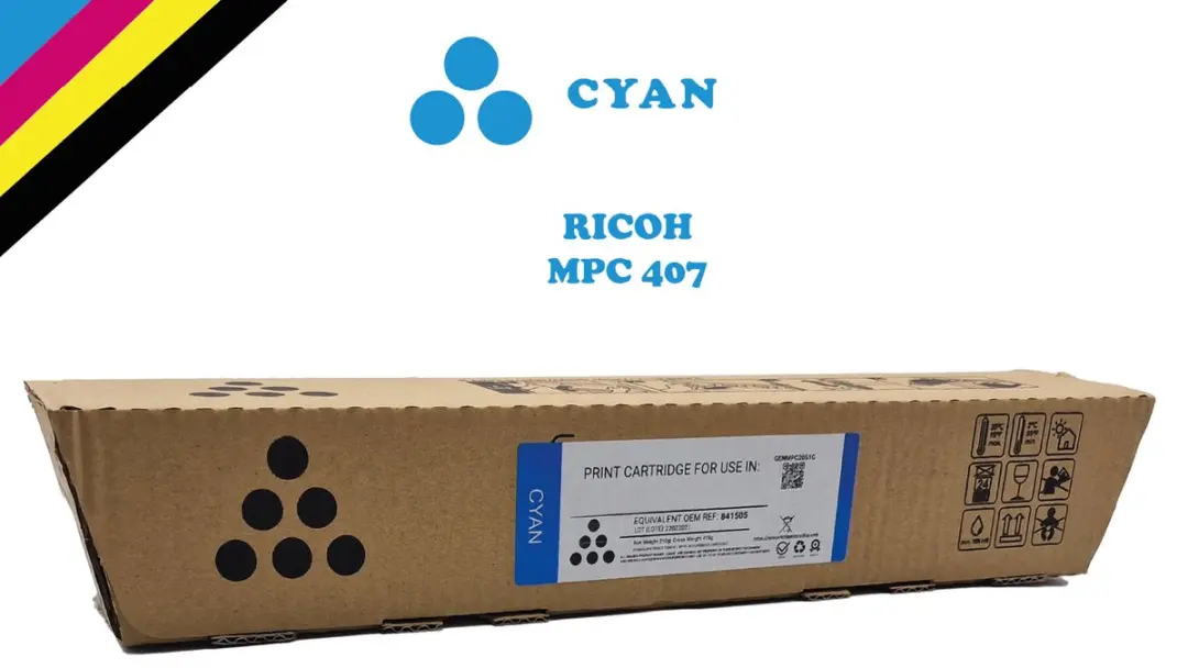 Toner Ricoh MP C407  Cyan