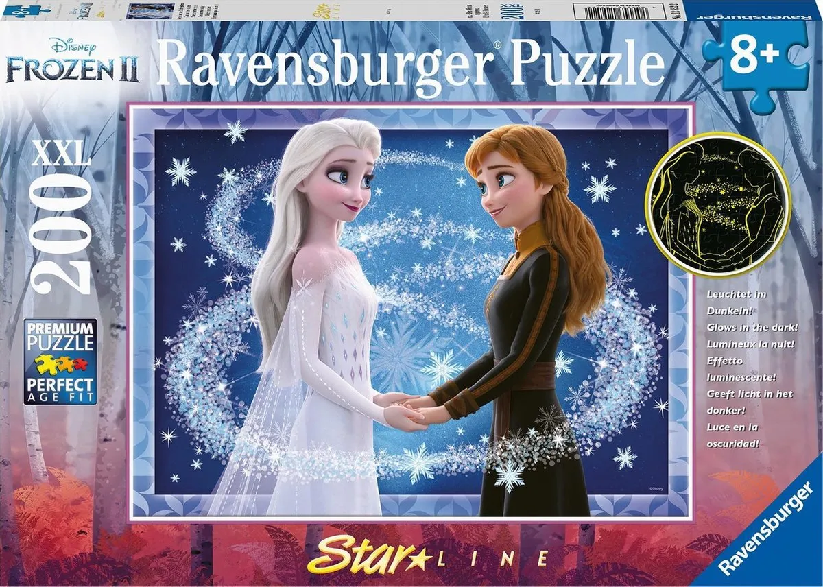 Ravensburger Disney Frozen Starline Zussen voor altijd Puzzel 200 Stuks