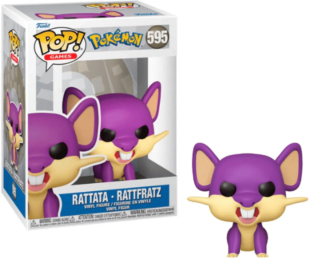 Pop Games: Pokémon Rattata - Funko Pop #595