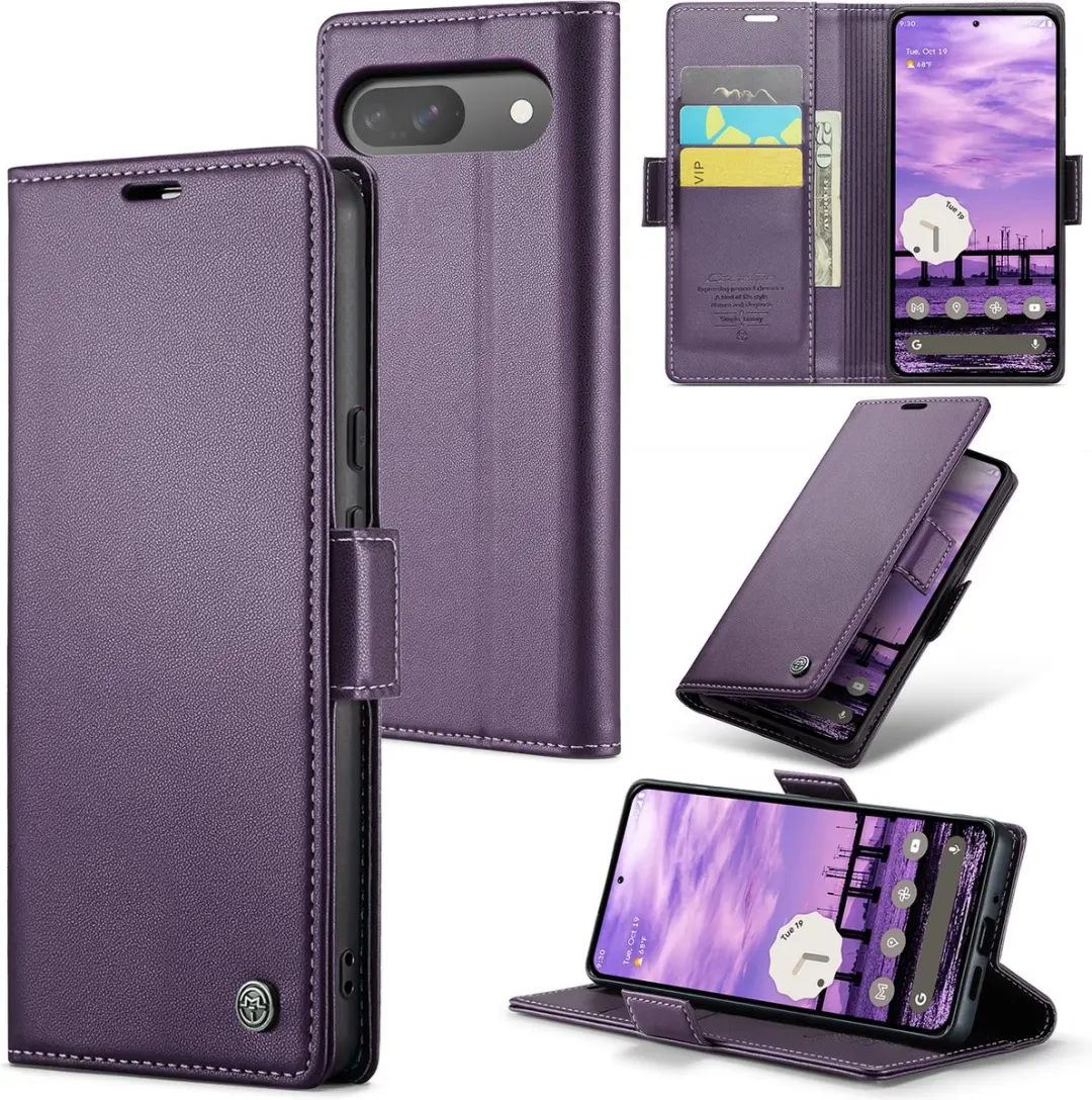 CaseMe Wallet Case met RFID Bescherming en Magneetsluiting voor Google Pixel 9 /