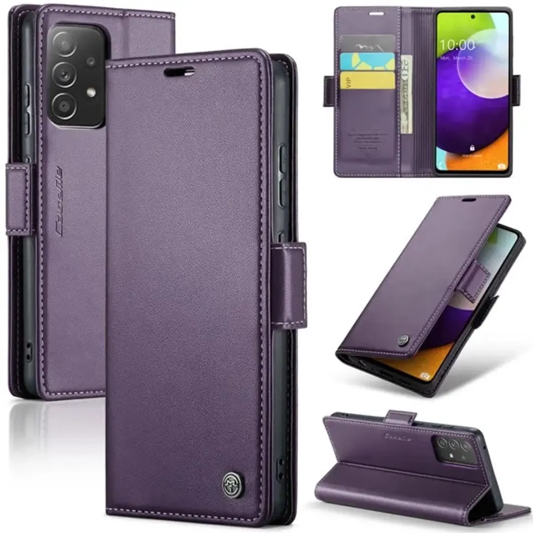 CaseMe Wallet Case met RFID Bescherming en Magneetsluiting voor Galaxy A52 4G/5G