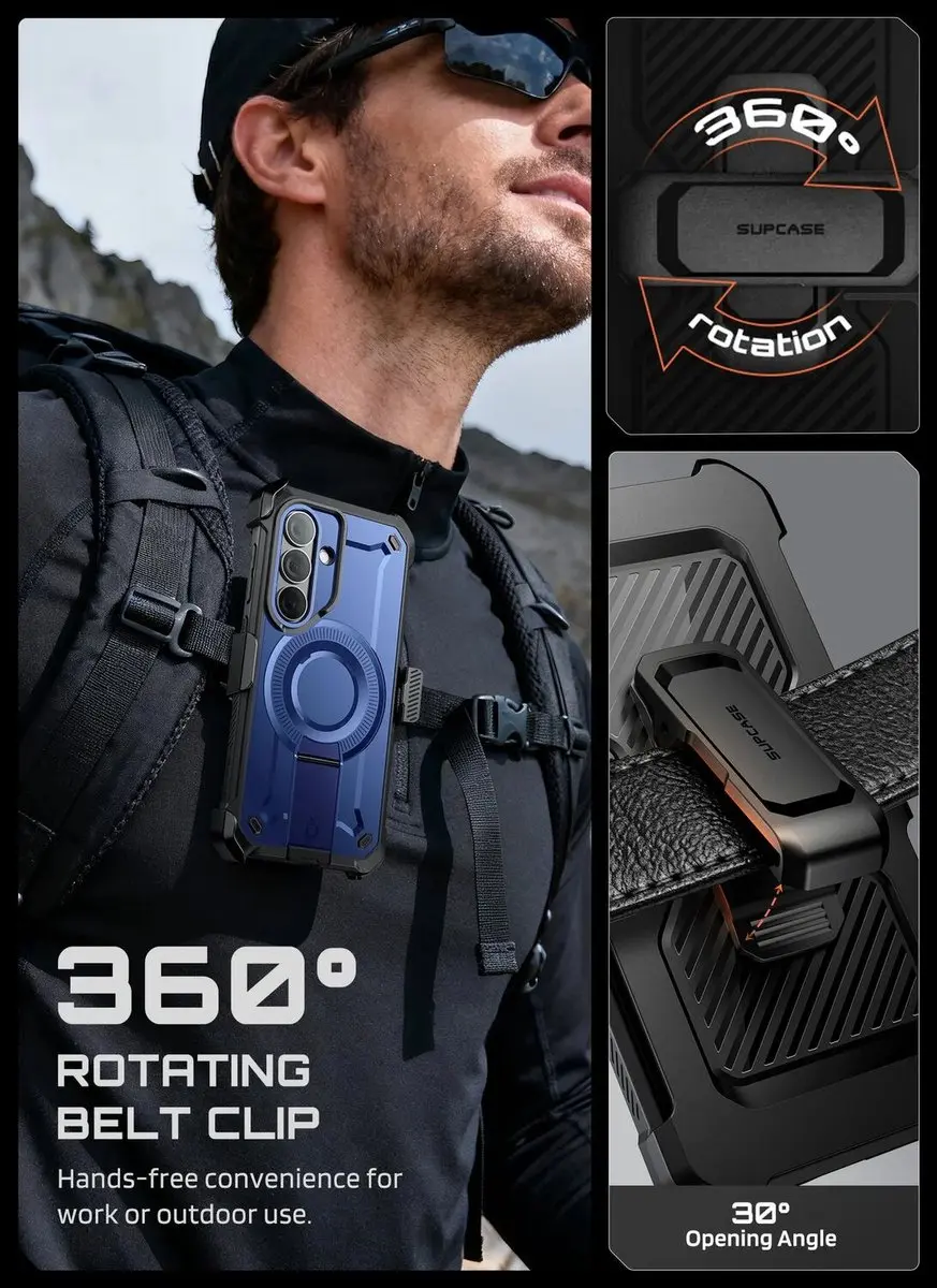 Supcase Unicorn Beetle Mag Pro Hoesje - Blauw - MagSafe - afbeelding 4 van 6