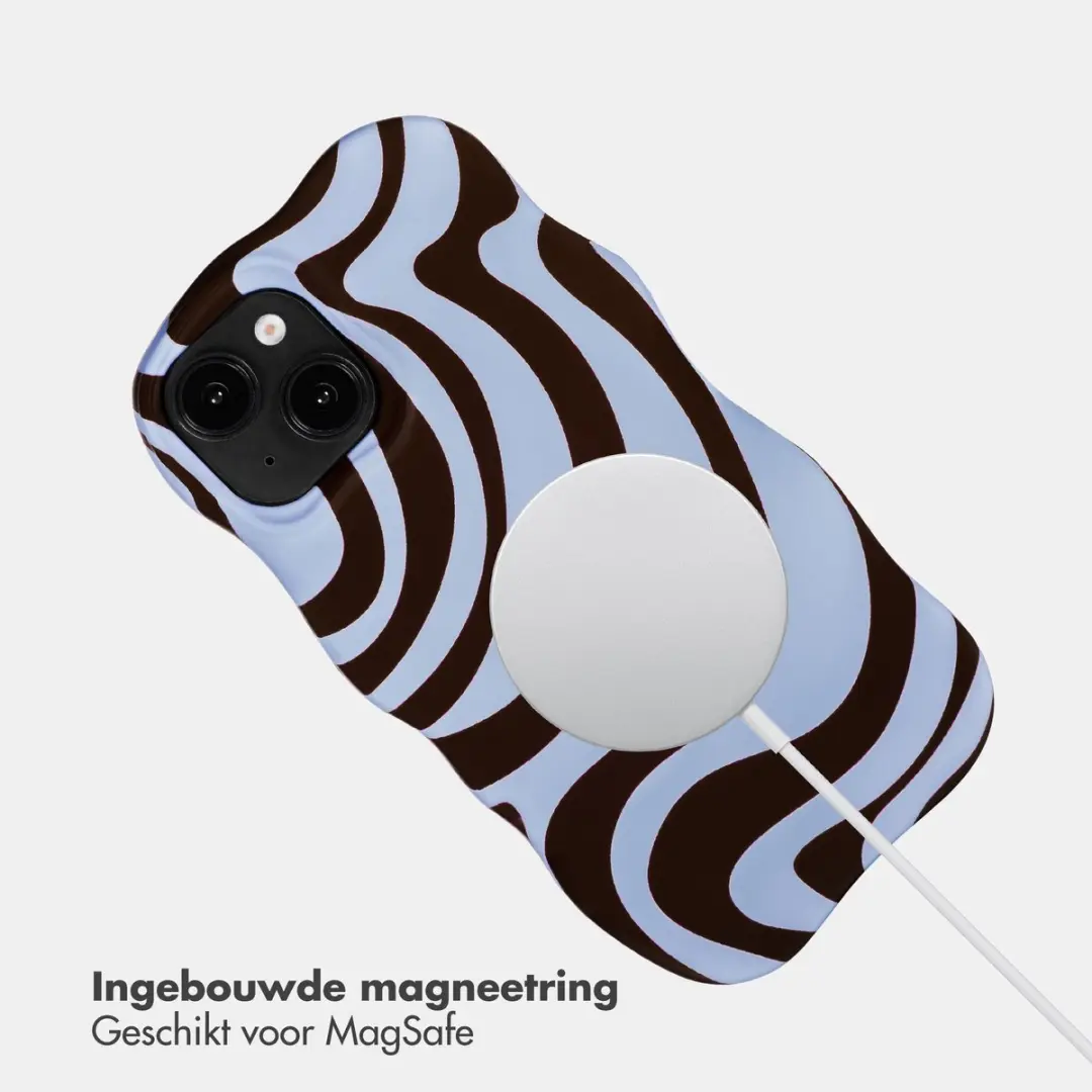 Selencia Hoesje iPhone 14/13 Dream Swirl Chocolate - MagSafe